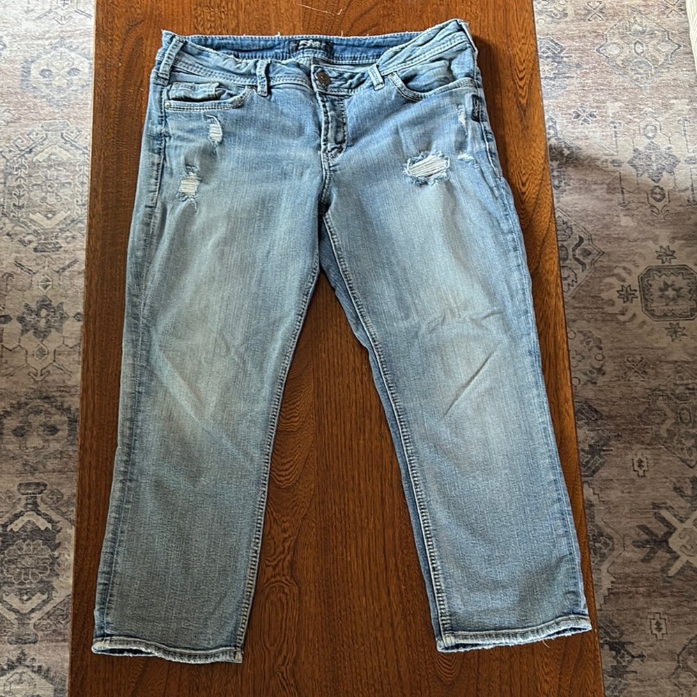 Silver Jeans Elyse Capri W30/L22 1/2